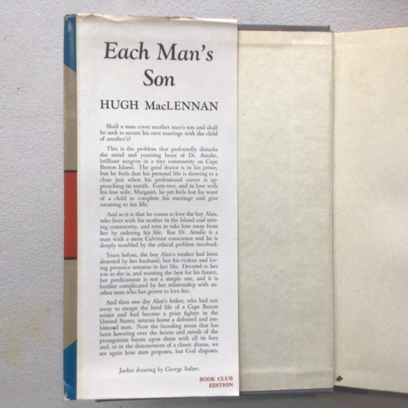 Each Man’s Son by Hugh MacLennan Vintage Hardcover Book - Picture 2 of 6